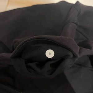 Size 6 Black lululemon wunder under tights